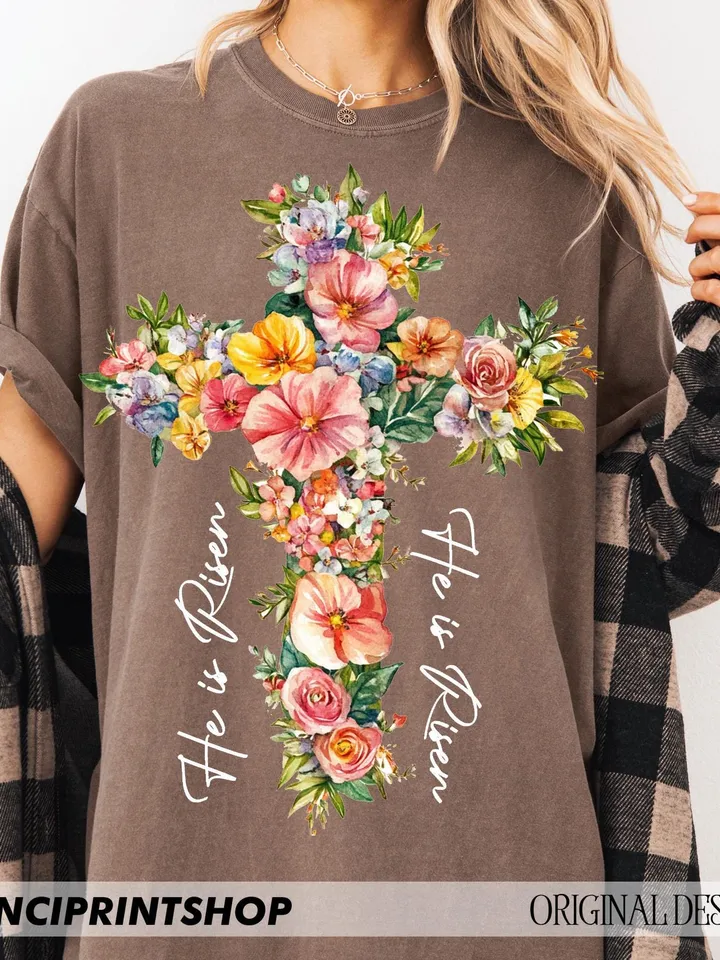 He is risen png, Easter png, Easter Floral Png, Christian Easter Png, True Easter PNG, Christian religious Bible verse png, Jesus Christ png