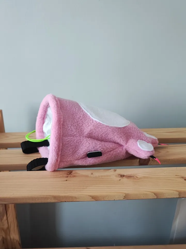 Chalk bag Сat's paw pink for rock climbing
