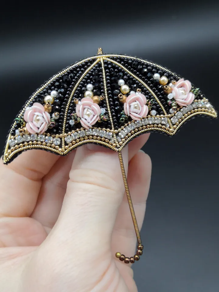 Umbrella Brooch