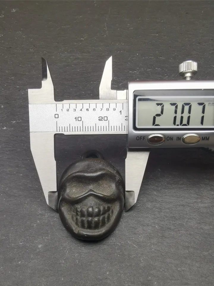 Gandhanra Handmade Skull Citipati Amulet,Smasana Adhipati Pendant,Bhairava Mask,Made of Thokcha,30 years old