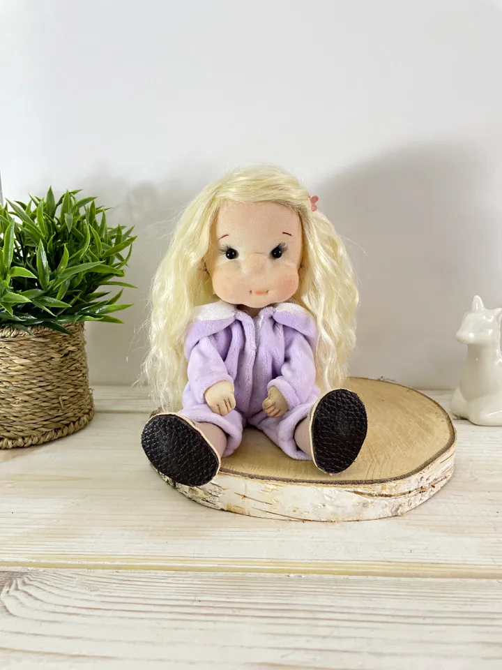Handmade Textile Doll Art Doll Waldorf Doll Inspiration Birthday Gift for Girl