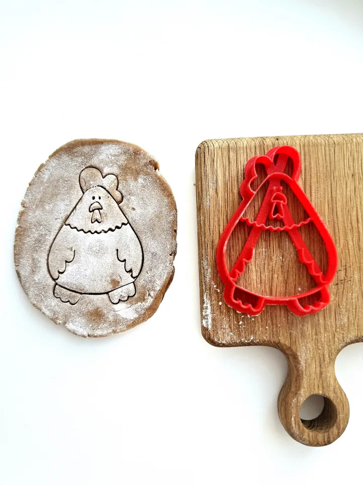 Bunny for Easter cookie cutter Custom stamp for cake topper gingerbread decor cutters sugar cookies polimer clay