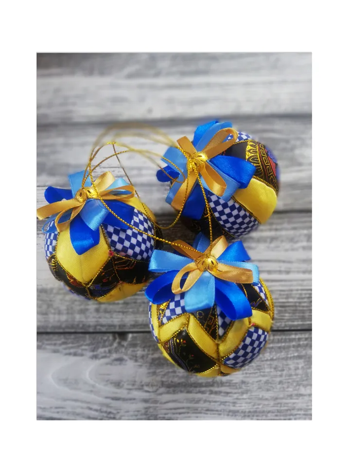 Set of 3 Bead ball toy for Christmas tree , Ball toy for Christmas