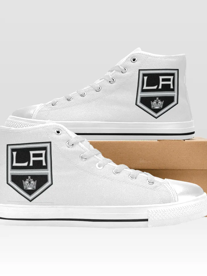 Los Angeles Kings Shoes, High-Top Sneakers, Handmade Footwear