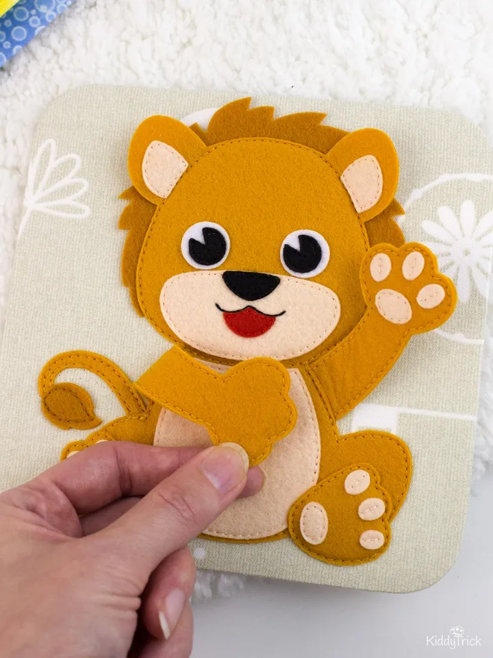 Lion - Felt Applique - Sewing Pattern