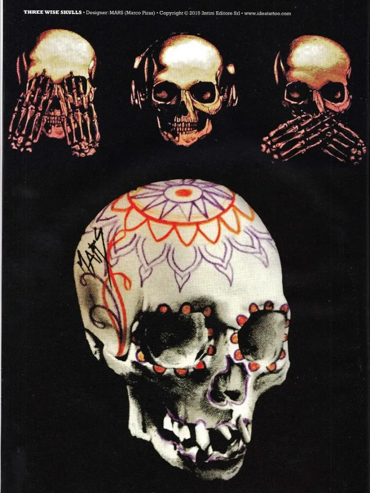 200 Skull tattoo