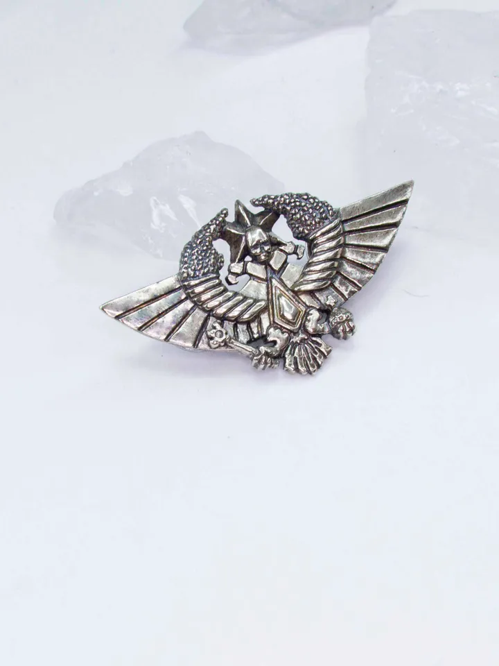 Aquila of the Valhallan Ice Warriors Badge (German Silver CuNiZn)