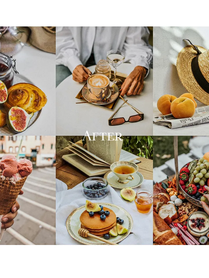 Mobile Lightroom Presets, Lightroom presets for food, Aesthetic presets, Photo filters for food, for food blogger, Cook