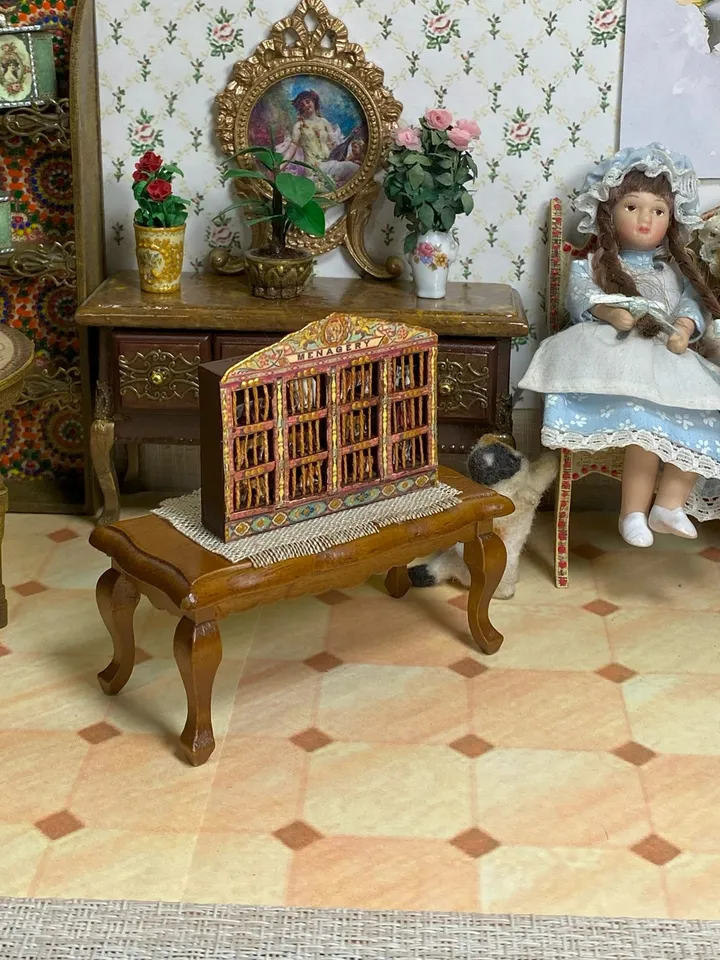 Puppet zoo. 1:12. Doll miniature. Dollhouse miniature.