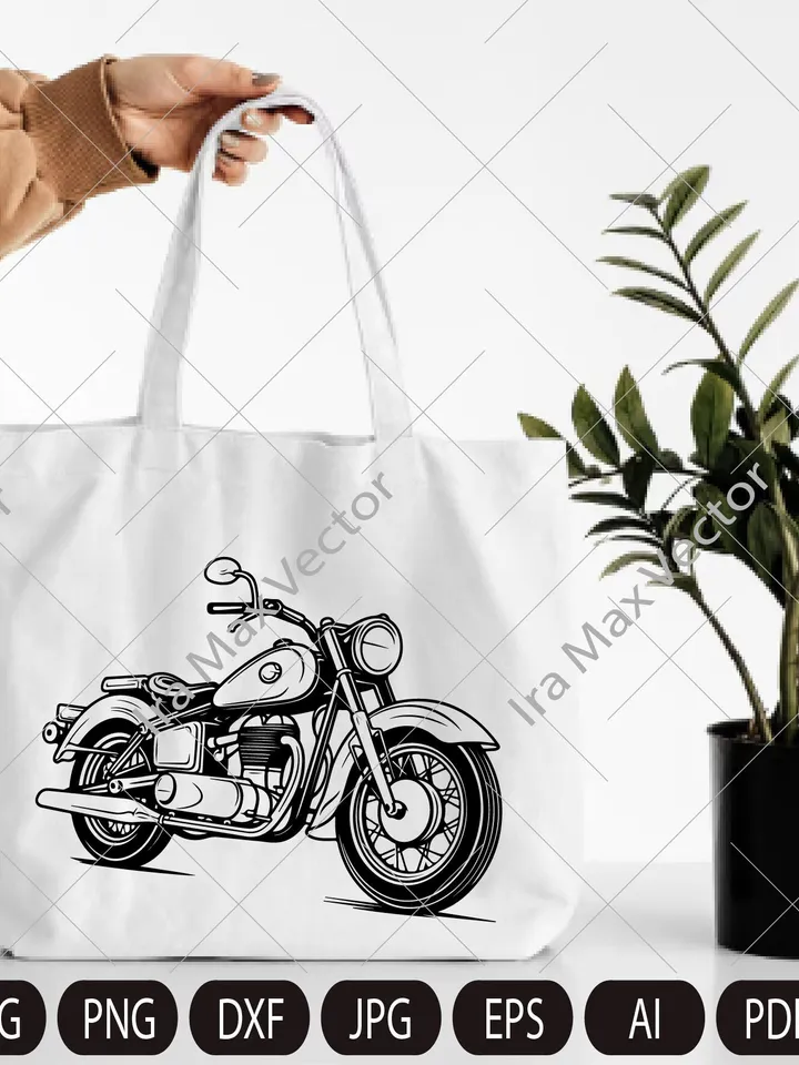 Motorcycle SVG, Motor Bike Svg, Motorcycle Clipart, motorbike retro svg, motor bike ,Motorcycle Files , Png, Svg dxf