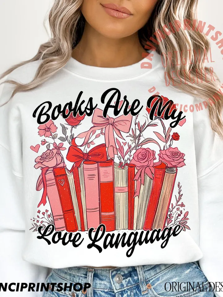 Bookish valentine sublimation design, Valentines png, Love png, Bookish png, Reading png, Retro Valentines png, Book lover png, Love png