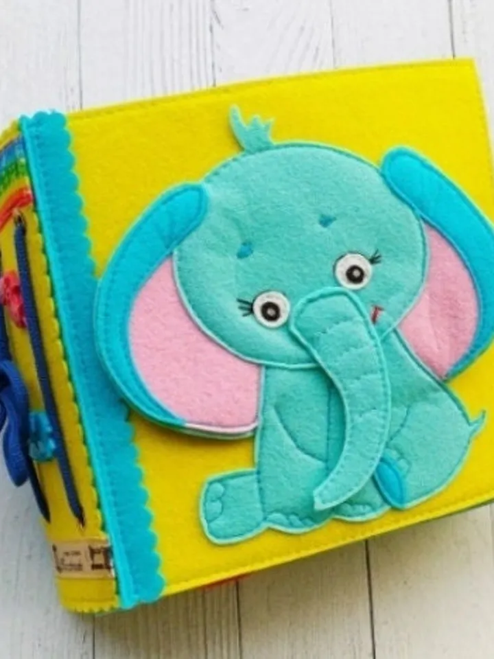 Animals Quiet book pattern PDF & Tutorial pages, Felt book pattern svg, Quiet book ideas, Sensory toys, Pdf felt sewing pattern for toddler