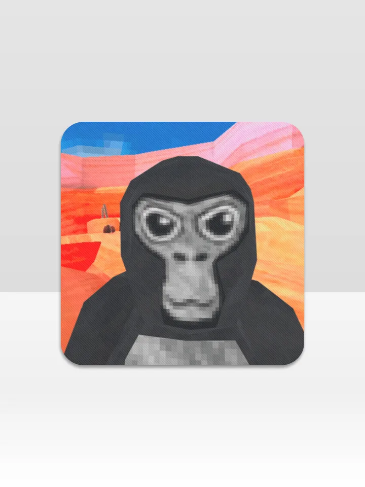 Gorilla Tag Cup Coaster, Square Drink Coaster, Round Coffee Coaster