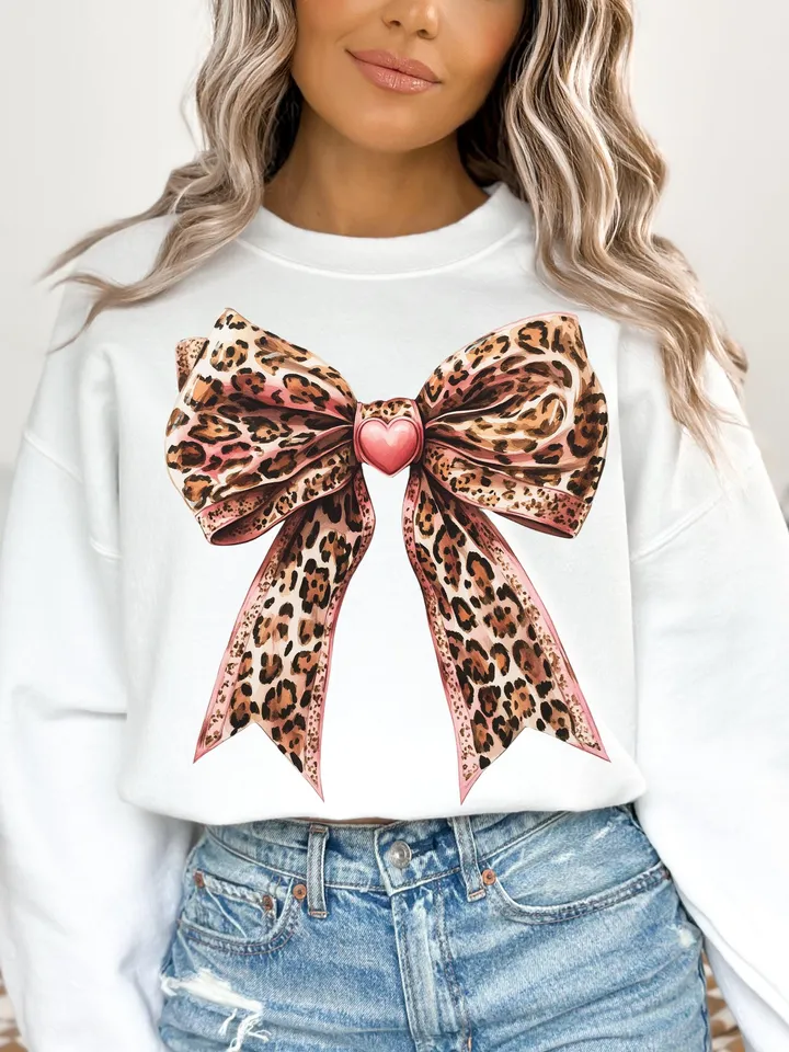 Coquette leopard valentines bow png, Valentines Day bow png, leopard bow png, be mine png, xoxo png, coquette valentines png sublimation