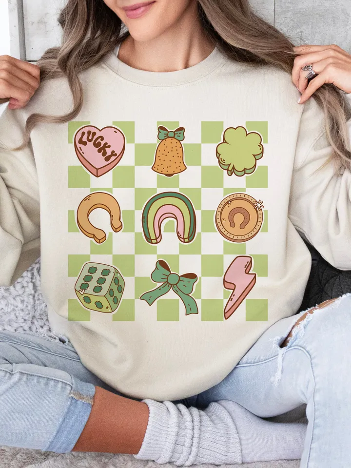 Checkered Lucky Charms Svg | Png | Cute St.Patrick's Svg | St. Patty's Svg | Png | Lucky Charm Svg | Lucky Charm Png | Marshmallow Shapes