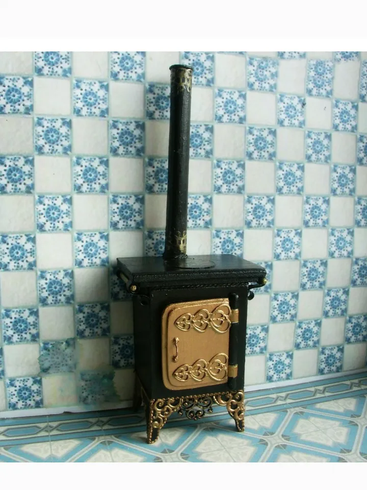 Dollhouse oven. Plate.1:12 scale.