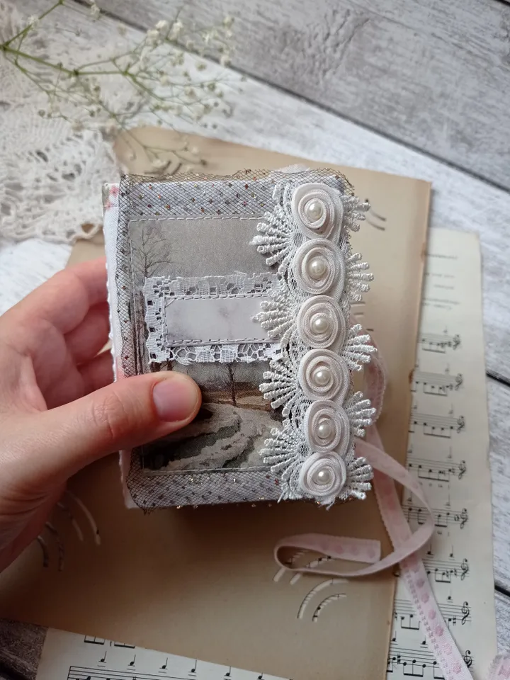 Miniature junkbook notebook handmade