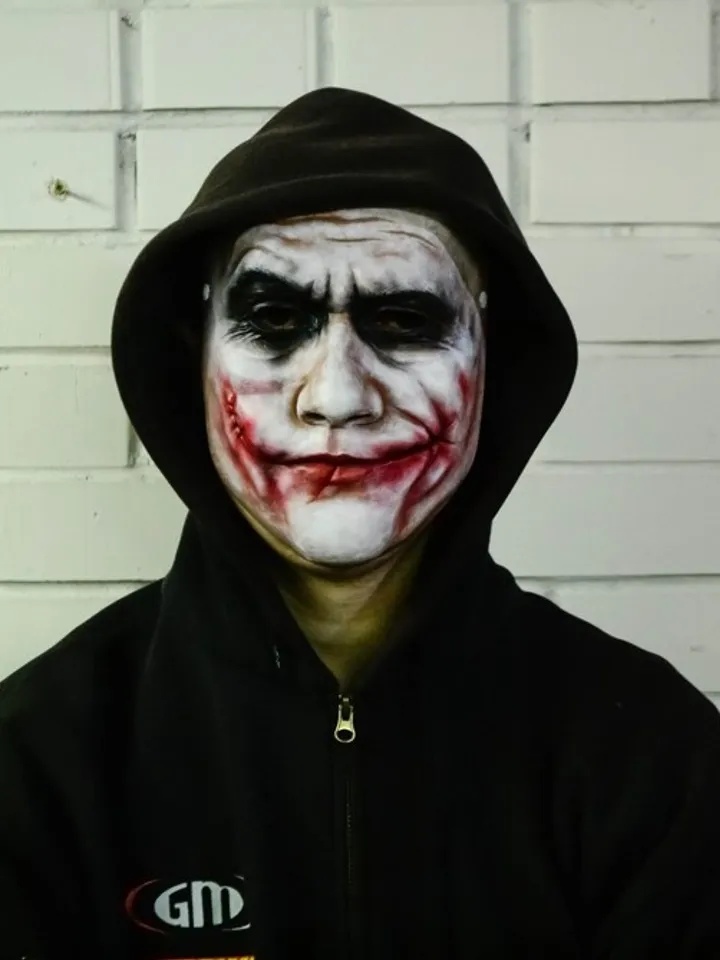 Joker mask cosplay