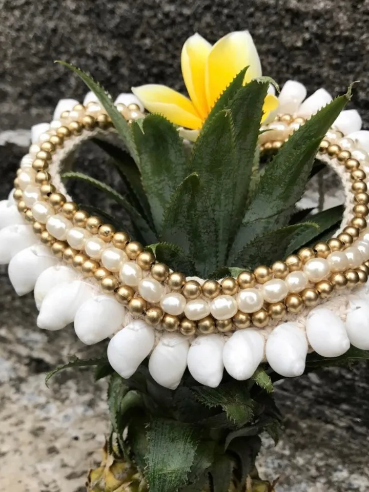 Big Shell Tie Handmade Macrame Chocker | Boho Chic Bohemian Jewelery | Coachella Pearl Necklace | Hippie Gypsy Style Accesoiries
