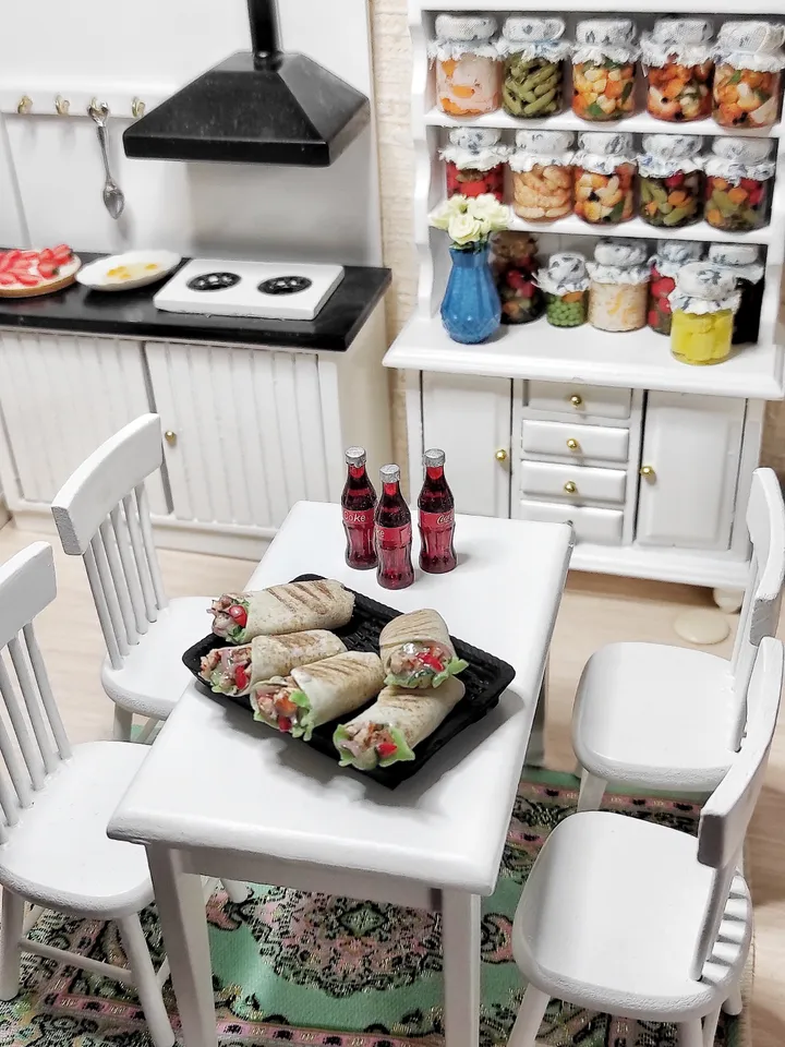 Fast food for dolls, shawarma, Realistic doner kebab, sandwich for dolls, mini food, food for dolls, small food