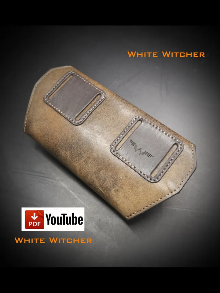 Waist bag - leather pattern / banana bag / fanny pack / bum bag.BG36