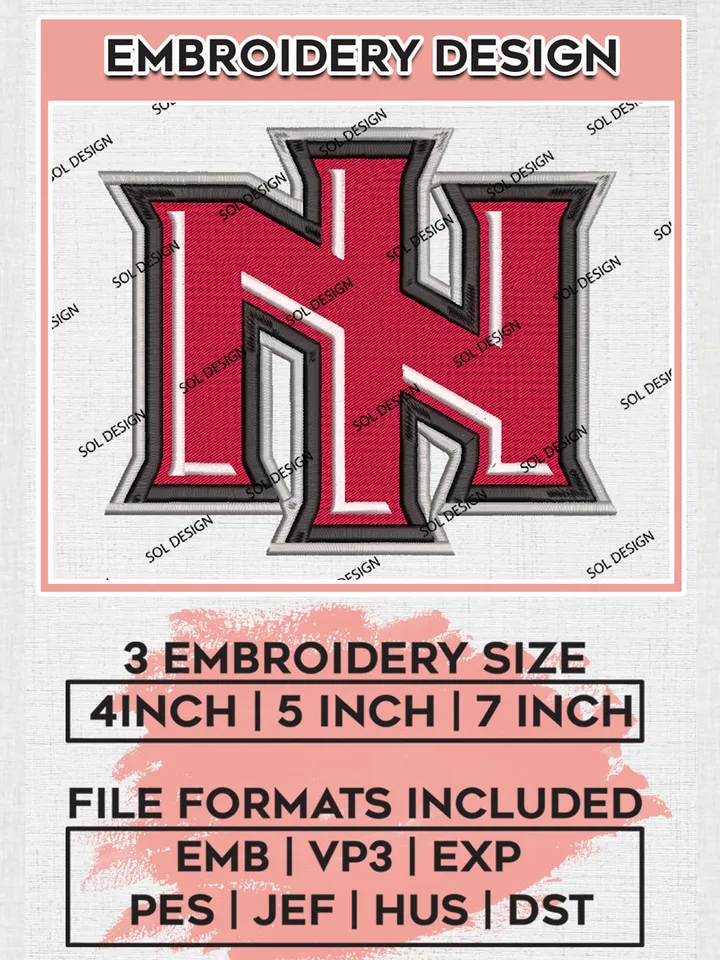 NCAA NIU Huskies College Football Team Logo embroidery designs, NCAA Northern Illinois Huskies Logo Machine embroidery designs, NCAA Team Logo embroidery designs, NCAA Game Day Machine embroidery designs, Digital Download