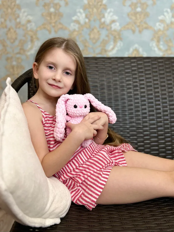 Crochet bunny plushie toy Handmade bunny gift for kids
