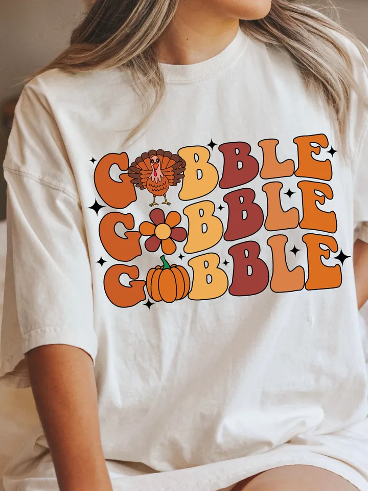 Gobble gobble svg png, Thanksgiving Gobble Png, Turkey png, Family Sweatshirt, Thanksgiving svg png,family, Turkey Day Png