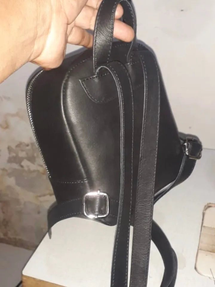 Small Mini Genuine Pythonskin Backpack | Black Little Backpack | Designer Backpack | Women Leather Backpack | Kids Leather Chick small bag