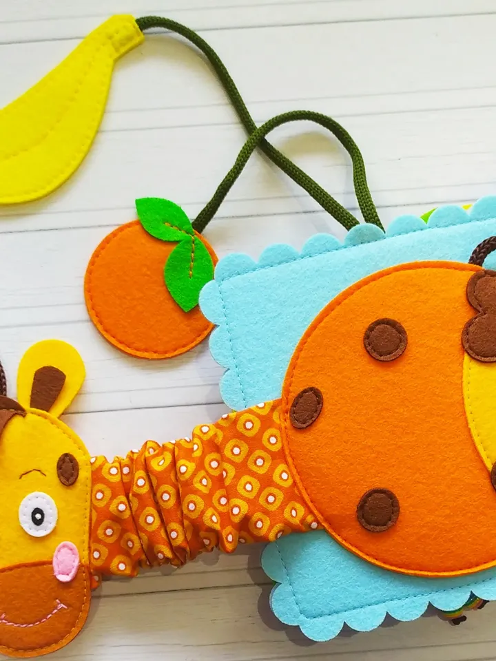 Quiet book pattern PDF & Tutorial pages, Felt book pattern svg, Quiet book ideas, Sensory toys, Pdf felt sewing pattern for toddler