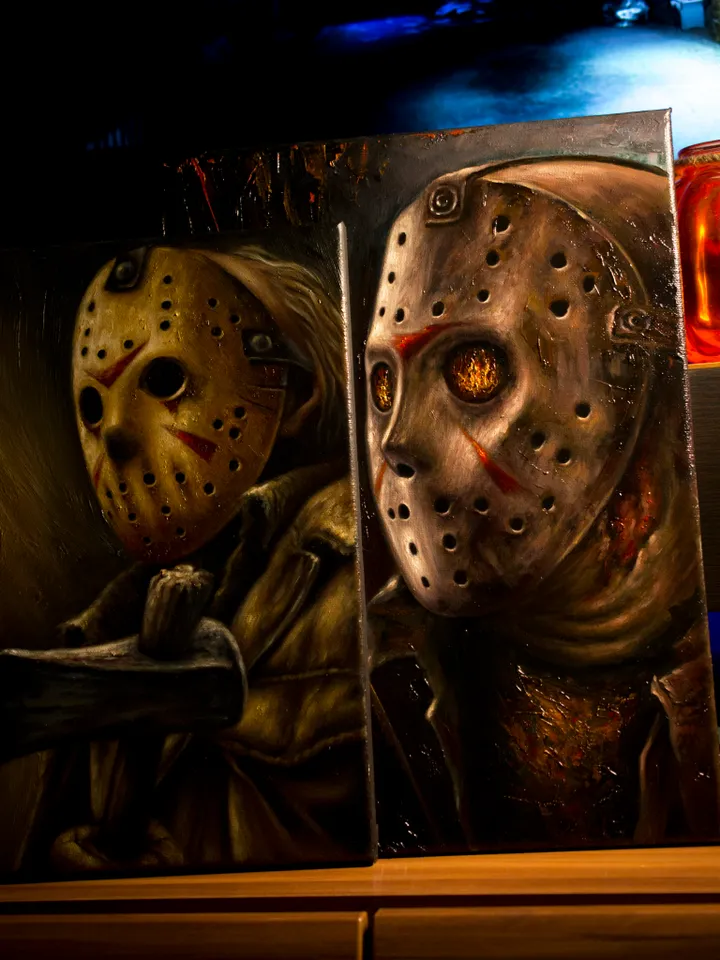 Original oil painting Jason Voorhees