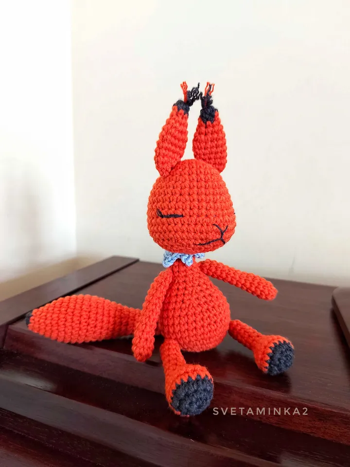 Squirrel Crochet Pattern Cute Amigurumi Animal Toy. Digital Download. PDF.