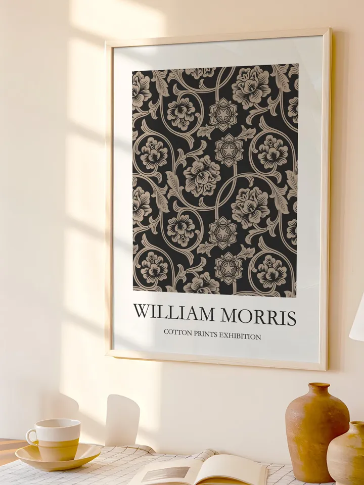 William Morris Style Wall Art Print Museum Poster Home Decor Interior Design Pattern Vintage Painting Textile Gallery Gift Digital Download