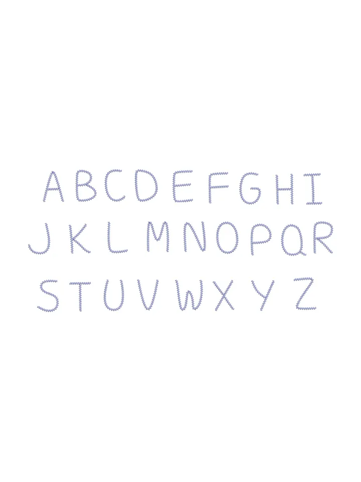 Font machine embroidery design,Script embroidery font,2 sizes Instant Download-16