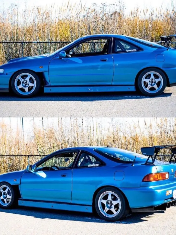 Aluminum Side Skirts Time Attack 4" for Honda Integra 94-01 DC1 DC2 3 dr
