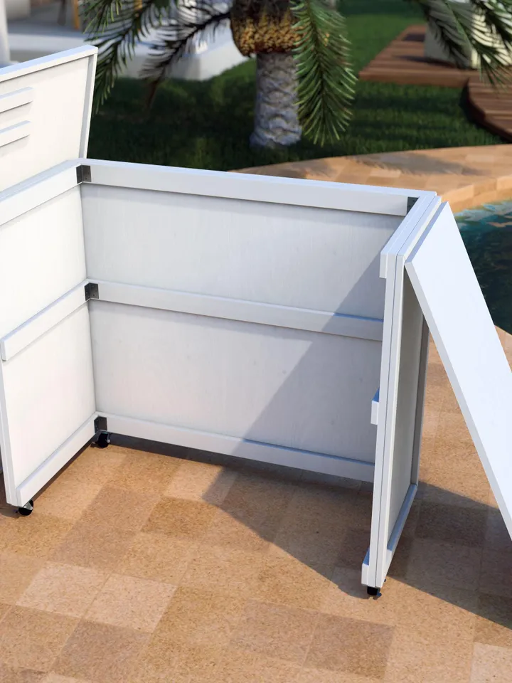 DIY PDF Folding Bar, Collapsible Bar, Portable Bar, Foldable Bar Plan, Coffee Bar, Birthday Bar, Event Bar, Food Bar Plan
