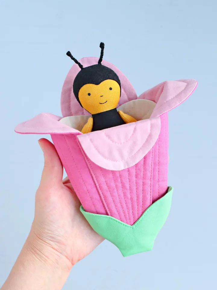 2 PDF Mini Bee with Flower Sleeping Bag Sewing Patterns Bundle