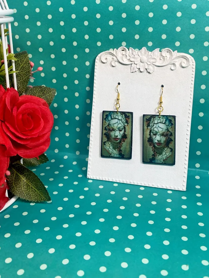 Handmade earrings.Handmade jewelry. Author's design.