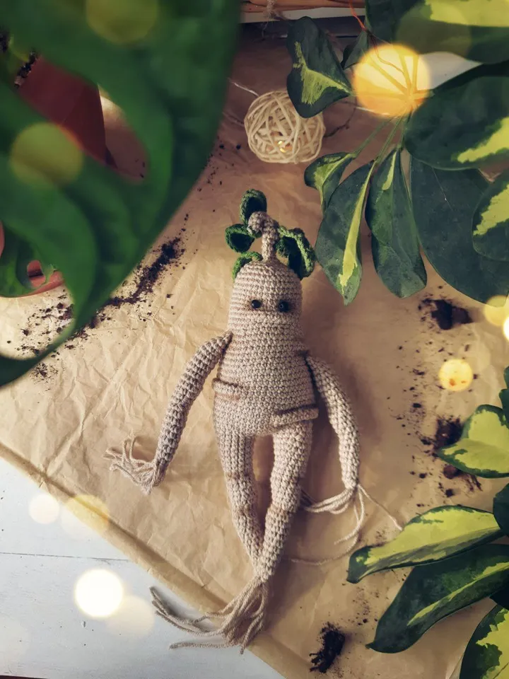 Mandrake Root Doll Stuffed Toys. Soft Handmade Gift Harry Potter. Art doll fans best friend gift. Harry Potter fans