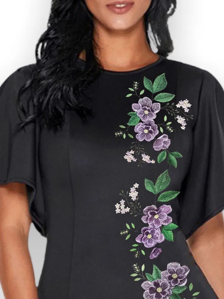 Fantasy Flower set 3D machine embroidery design applique pattern digital embroidery pattern home and clothing décor embroidery motif floral