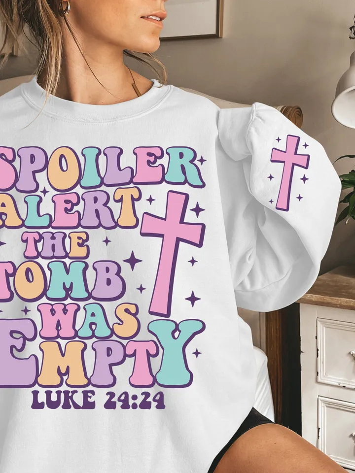 Spoiler Alert the Tomb Was Empty Svg Png, Easter Png, Happy Easter Day, Jesus Easter, Easter Christian Png, Easter Bunny, Christian Jesus