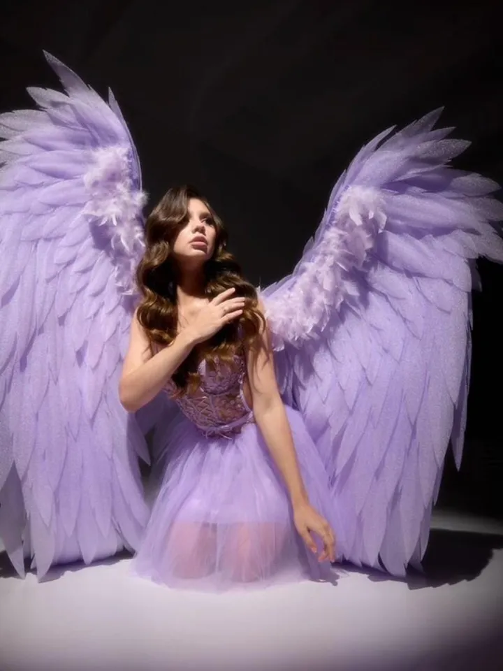 Wings angel, wings costume, lavender wings, lilac wings, wings cosplay, Shiny wings,cosplay