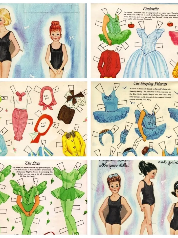 Paper Doll Ballet Digital Download PDF