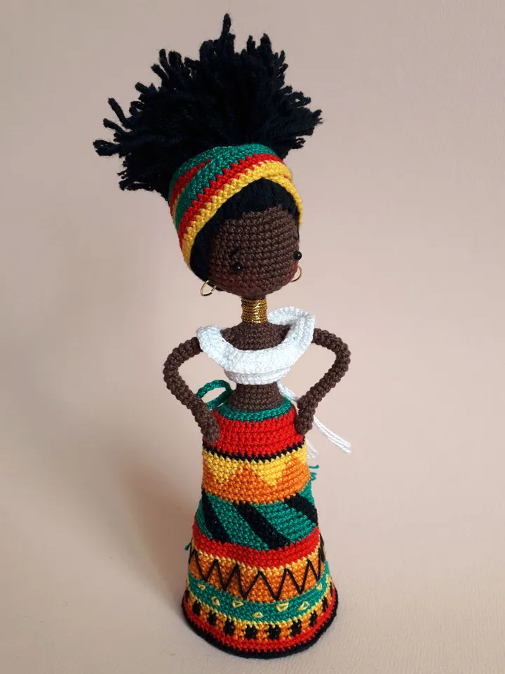 African dolls pattern 2 in1 girl and boy