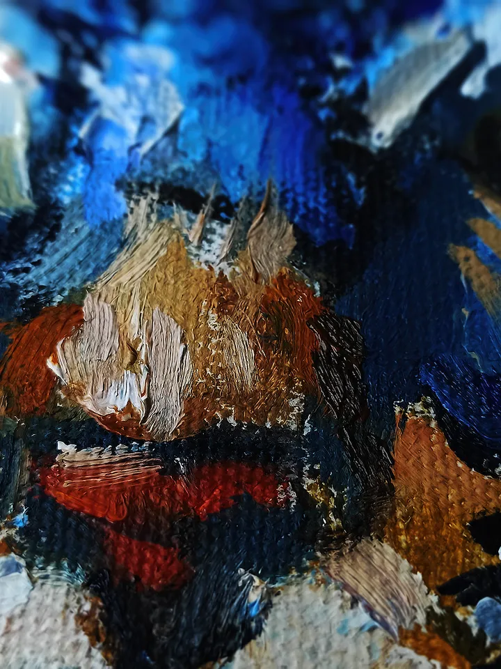 Snowstorm Cat Original Oil Painting