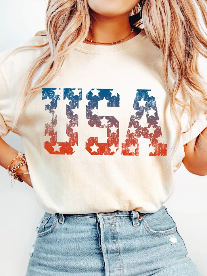 Distressed USA Png, Independence Day Grunge Patriotic Shirt Designs, 4th Of July Png, God Bless America, Trendy USA sublimation file