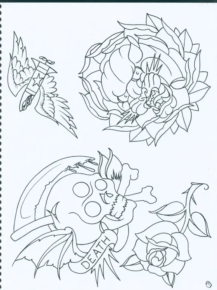 Skull Bones And Roses
