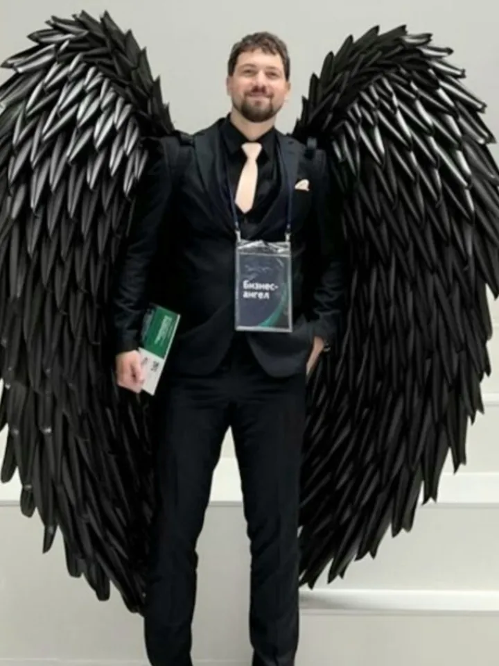 Large Costume black Angel Wings Adult Maleficent's wings Huge Angel Wings Halloween Costume, Long Photoshoot Prop Wings