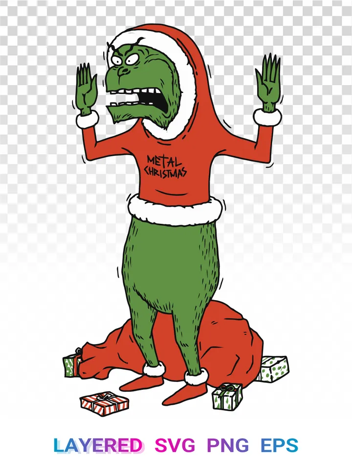 Beavis Grinch SVG Christmas, Butt-Head PNG Clipart, MTV Cricut