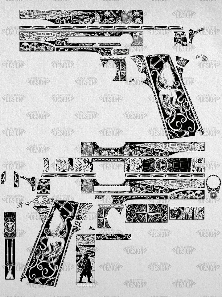 VECTOR DESIGN Colt 1911 government Pirates